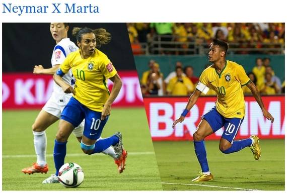 마르타(왼쪽)와 네이마르(오른쪽) [사진 O VALE 홈페이지 화면 캡처]