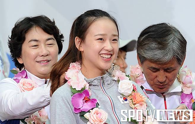 ▲ 2016년 리우데자네이루 올림픽을 마치고 귀국한 손연재 ⓒ 인천국제공항, 곽혜미 기자