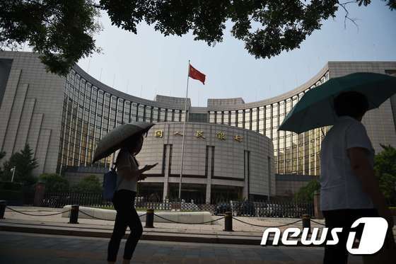 중국인민은행. © AFP=뉴스1