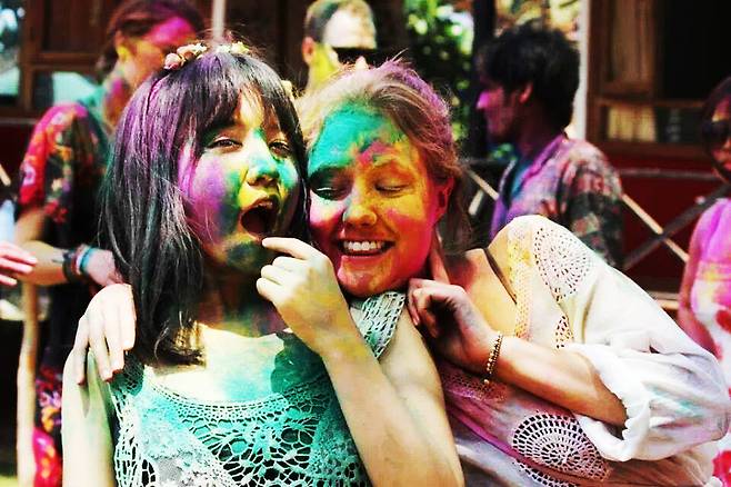 인도 홀리(Holi) 축제 현장 (사진제공=안시내 작가)