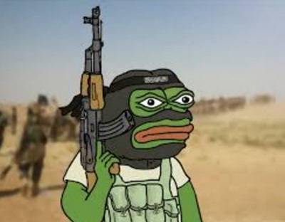 무장 테러리스트 페페. 트위터 갈무리