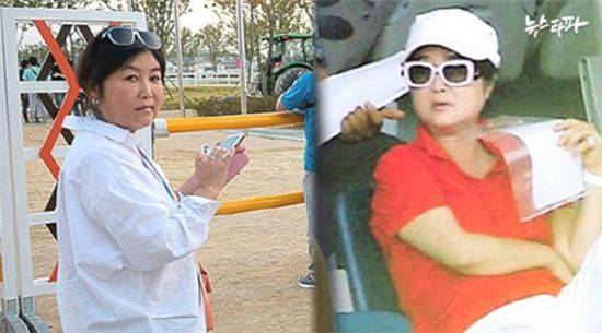 최순실은 인터뷰에서 팔선녀 관련 의혹에 대해 부인했다/사진=뉴스타파 캡처