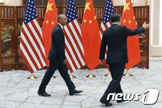 시진핑 중국 주석과 버락 오바마 미국 대통령. ©AFP=뉴스1