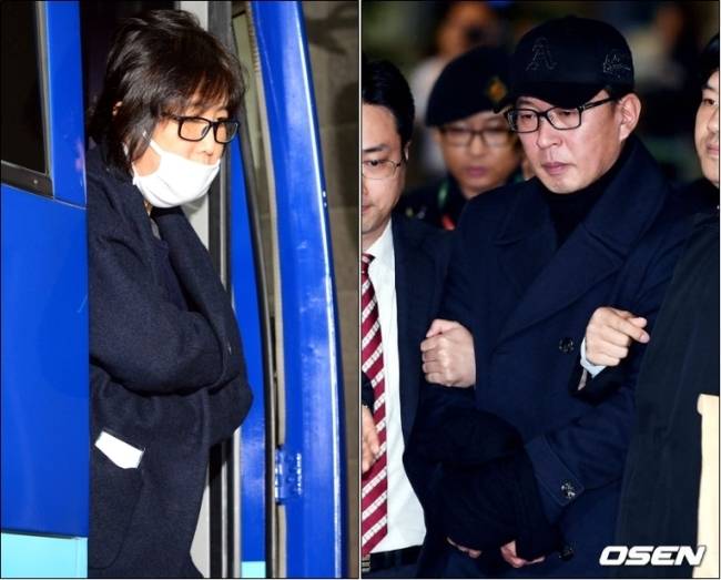 현 정부 ‘비선 실세’로 ‘문화계 국정농단’ 의혹을 받고 있는 최순실<왼쪽> 씨와 차은택 씨. 두 사람은 구속된 상태다.&nbsp; &nbsp;[사진=헤럴드경제DBㆍOSEN]