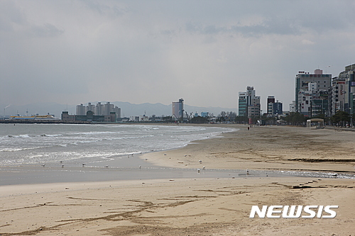 【서울=뉴시스】경북 포항 영일대 해수욕장. (사진=한국관광공사 제공)