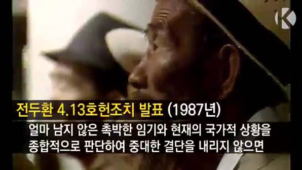 전두환 4·13호헌조치 발표