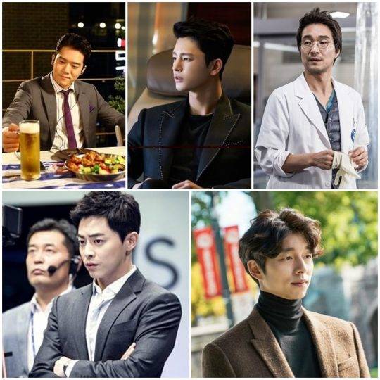 ‘혼술남녀’ 진정석(왼쪽 위부터 시계방향), ‘쇼핑왕 루이’ 루이, ‘낭만닥터 김사부’ 김사부, ‘도깨비’ 김신, ‘질투의 화신’ 조정석