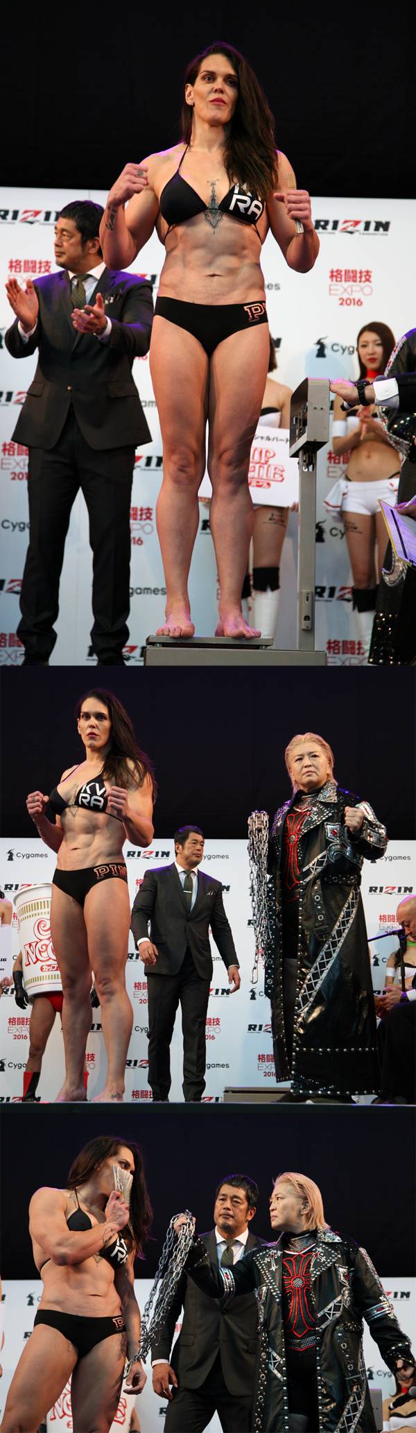 ▲ 가비 가르시아는 근육질의 헤비급 여성 파이터다. ⓒRANK 5 정성욱 편집장 제공