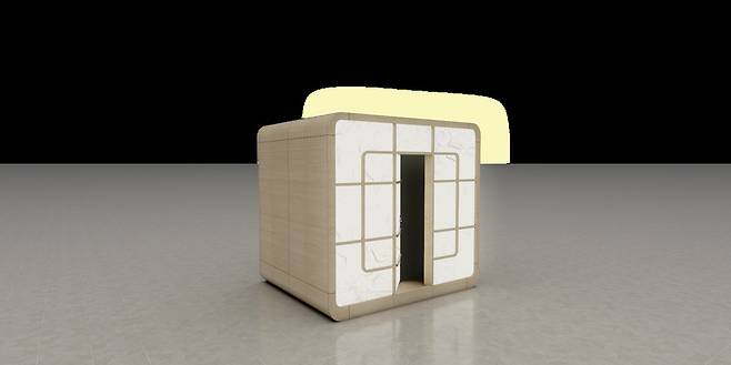 인천공항 교통센터 1층에 있는 초소형 호텔인 캡슐호텔 ‘다락 休(휴)’의 외부 모습. 사진=국토교통부