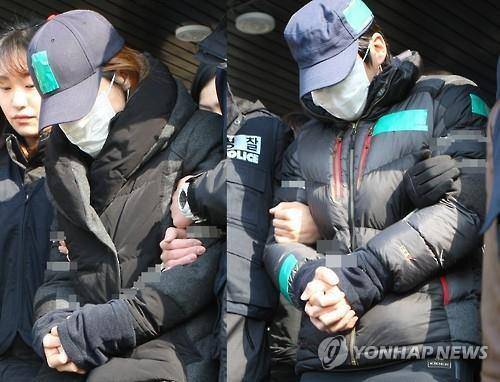 '원영이 사건' 계모와 친부. [연합뉴스 자료사진]