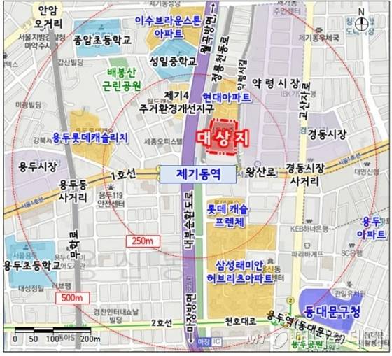 경동미주아파트 위치도/지료제공=서울시