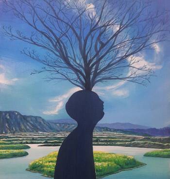 4대강사업 환경 파괴를 비판하고 환경과 사람의 소중함을  다룬 ‘사람이 나무다’(이구영).