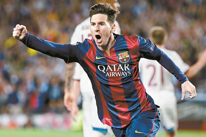 최고의 축구선수로 꼽히는 FC 바르셀로나 소속 메시.