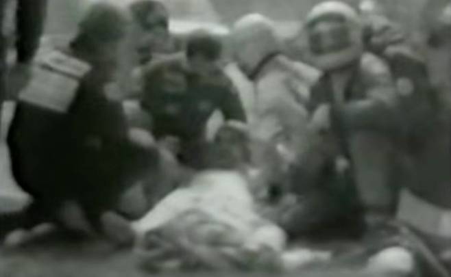 간신히 구조된 니키 라우다