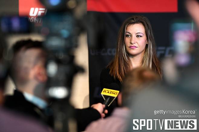 ▲ 미샤 테이트는 은퇴 후 UFC 홍보 대사로 바쁘게 지내고 있다.