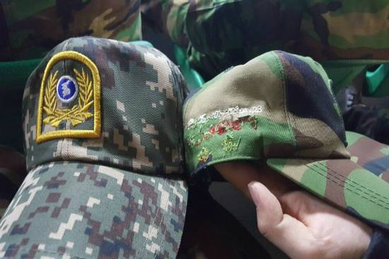 한 예비군이 제주해병대에서 구입한 신형 전투모. (사진=독자제공)