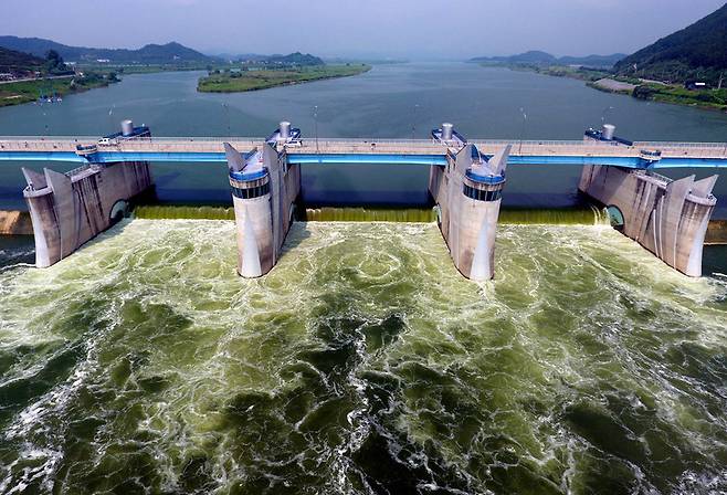 낙동강 창녕 함안보. 창녕/김봉규 선임기자 bong9@hani.co.kr