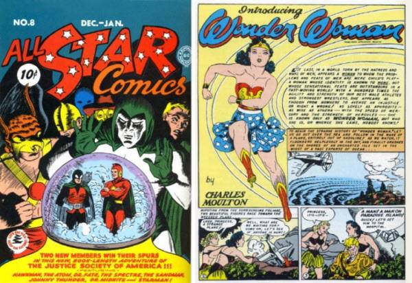 1941년 12월 발매된 '올 스타 코믹스' 8호./인터넷 캡쳐
