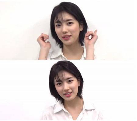 수지, 헤어스타일 변신 “드라마 촬영 위해 단발머리로”