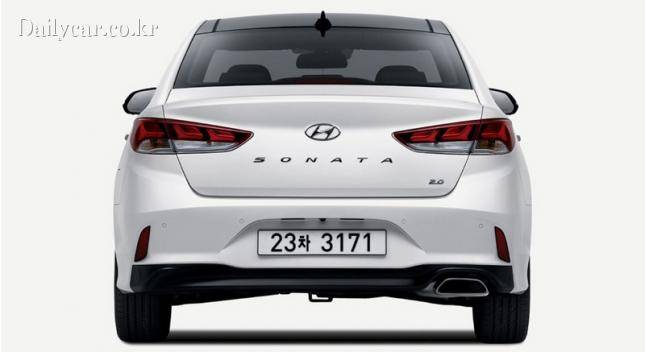 쏘나타 뉴 라이즈 (크게 변화된 후면부)