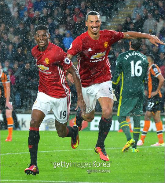 래쉬포드에게 즐라탄 이브라히모비치는 팀 동료 이상의 존재다. ⓒ 게티이미지