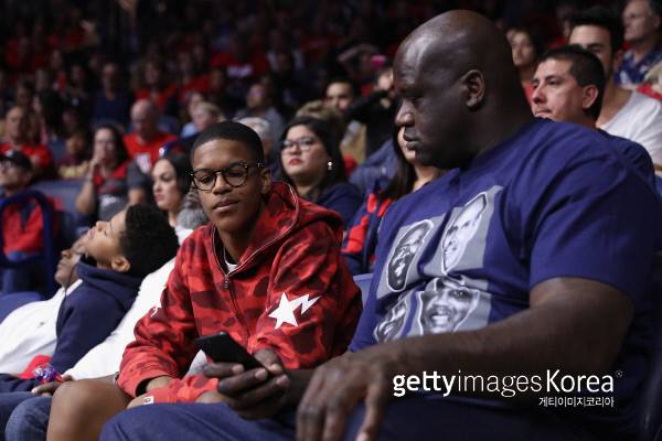 샤리프 오닐(왼쪽)과 샤킬 오닐.   게티이미지/멀티비츠