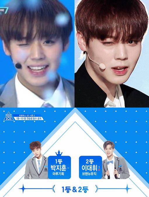 프로듀스101 시즌2 ‘윙크남’ 박지훈, 3주 연속 1위! 무도 뛰어넘고 ‘콘텐츠 영향력지수 1위’