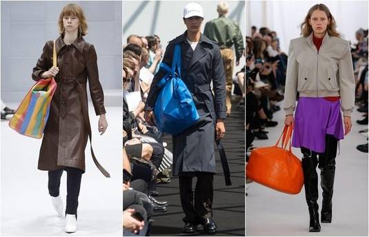 초대형 가방이 등장한 발렌시아가 2016 가을/겨울 컬렉션과 2017 봄/여름 컬렉션/사진=발렌시아가