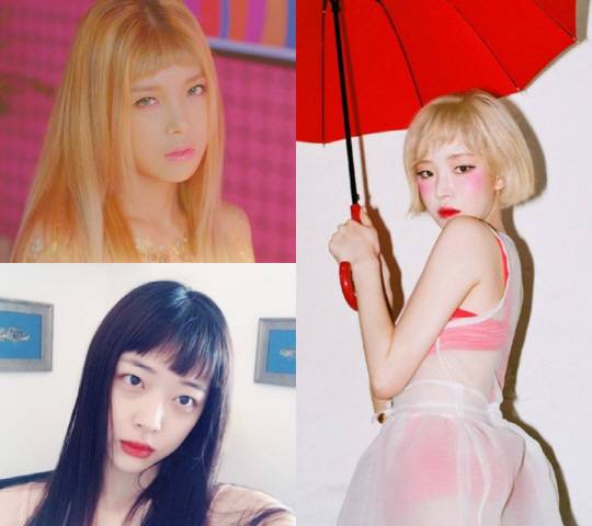 사진=원더걸스 'Why so lonely' 뮤직비디오, 설리 인스타그램, 가인 인스타그램