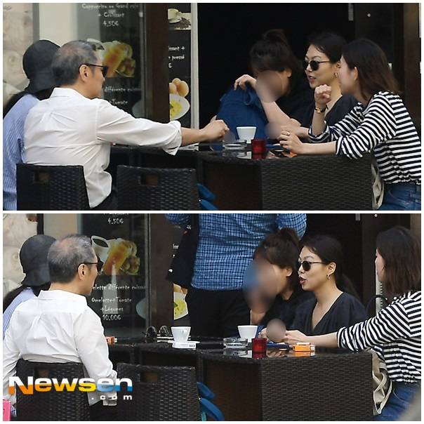 홍상수-김민희 ‘주변의식하지 않은 오붓한 칸 데이트’