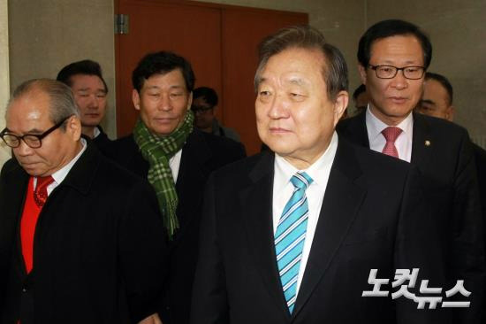 지난해 1월 더불어민주당 탈당 기자회견을 가진 정대철 상임고문. (사진=윤창원 기자/자료사진)