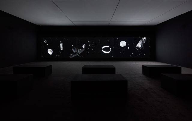 박찬경 '시민의 숲'이 상영되는 국제갤러리 전시실. 국제갤러리 제공