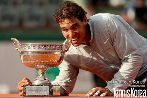 역대 최고의 클레이코트 황제로 꼽히는 나달. 사진= GettyImagesKorea