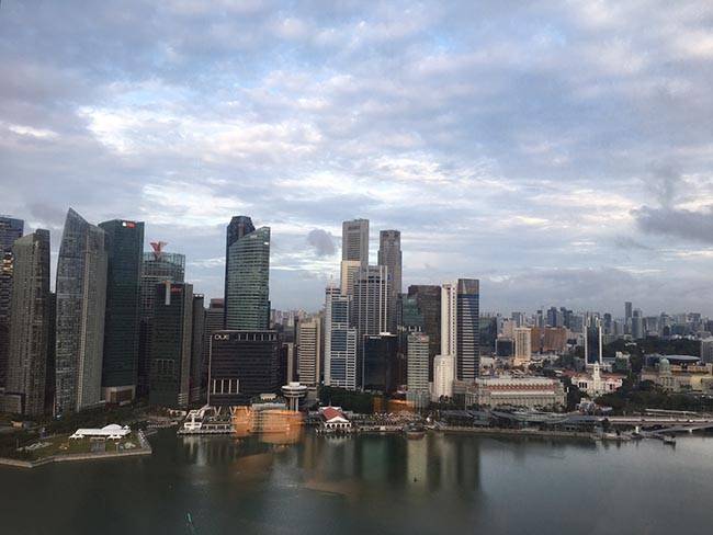 마리나베이 금융지구 전경