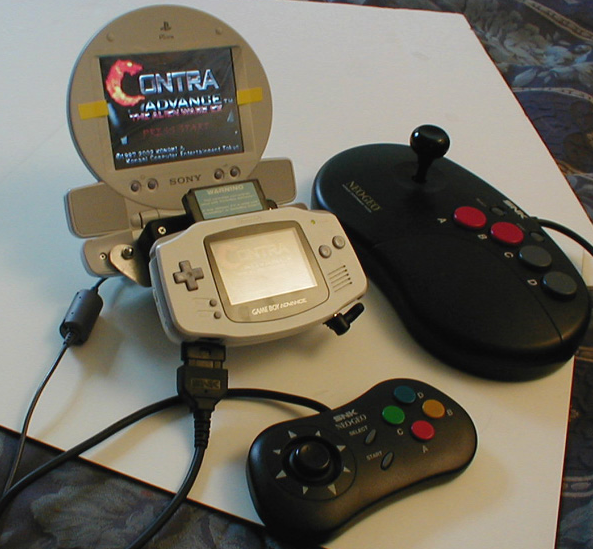 플레이스테이션1 액정과 연계된 거치형 개조