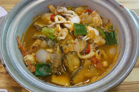 ②전복된장찌개