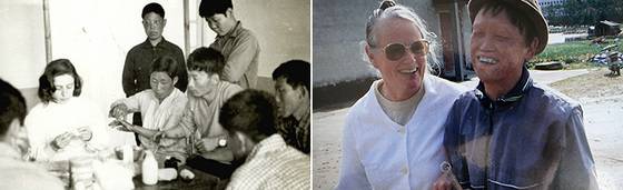 소록도 한센인을 위해 평생을 바친 오스트리아 출신 간호사 마리안느 스퇴거(83)씨와 마가렛 피사렉(82)씨. [사진 사단법인 마리안마가렛]