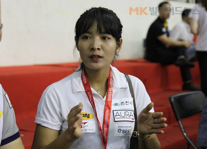 "2017 대한당구연맹회장배 전국당구대회" 여자 3쿠션 우승자 스롱 피아비. 인터뷰를 통해 자신의 당구철학을 밝혔다.