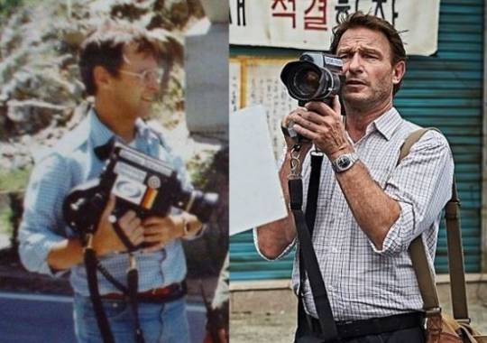 위르겐 힌츠페터 생전 모습-배우 토마스 크레취만 출연 장면