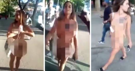 이 여성이 엉뚱한 궁금증을 참지 못하고 직접 실천에 옮긴 대가는 혹독했다. (사진=영상 캡처)