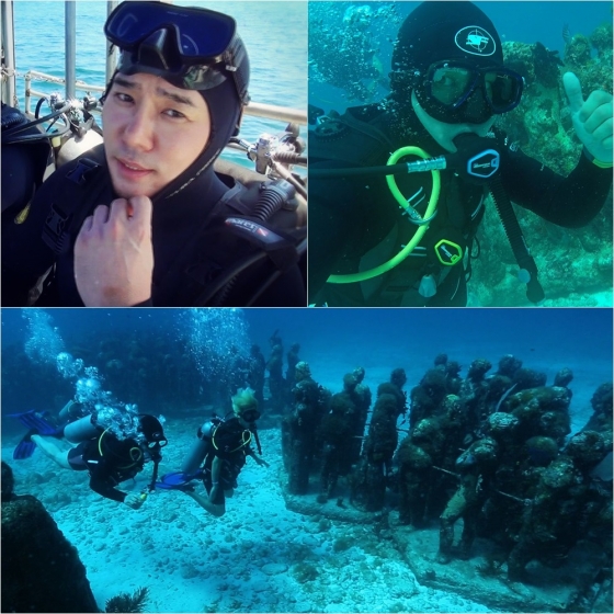 이태곤, 해저 박물관 탐험 위해 스쿠버 다이빙 자격증 취득