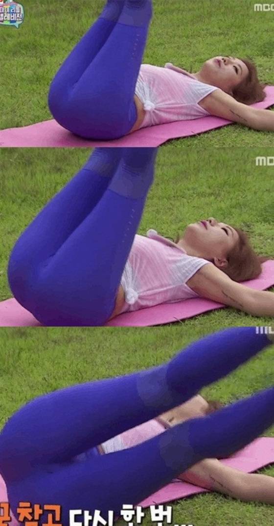 방송인 예정화가 얇은 레깅스를 입어 일부 누리꾼 사이에서 논란이 됐다.© News1스포츠/ MBC