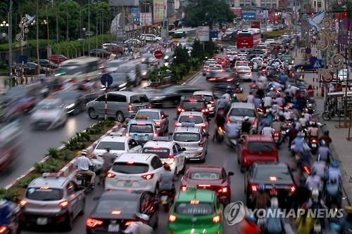 베트남 하노이 시내도로 모습(EPA=연합뉴스 자료사진)