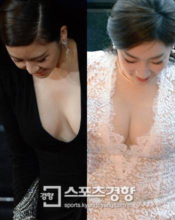 배우 하지원(왼쪽)과 송유현. 부산|이석우 기자