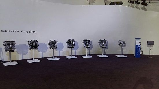 '2016 쏘나타'의 7가지 엔진 라인업(사진=지디넷코리아)