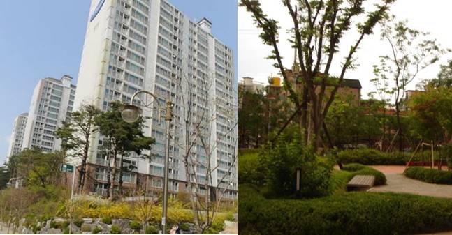 월곡 래미안루나밸리 단지 전경 및 조경시설