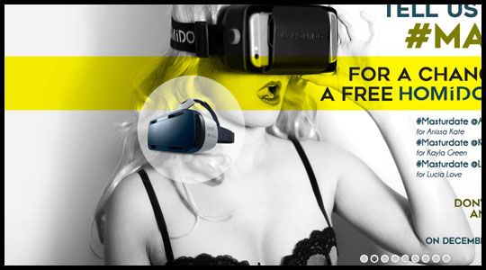 해외 포르노 VR 사이트의 메인 화면