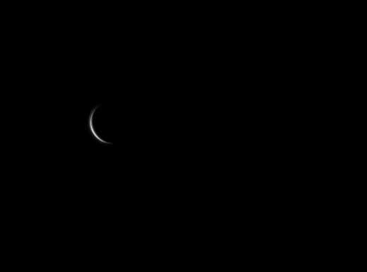 아카스기 호가 2010년 금성을 스쳐지난 지 이틀 뒤에 찍은 금성 사진. (출처/JAXA)