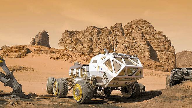 영화 `마션`에 등장하는 로버. 현재 NASA는 행성 탐사용 다용도 로버 MMSEV(Multi-Mission Space Exploration Vehicle)를 개발 중이다.