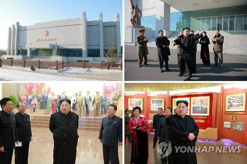 (서울=연합뉴스) 김정은 북한 국방위원회 제1위원장이 최근 새로 건설된 청년운동사적관을 현지지도했다고 노동당 기관지 노동신문이 20일 보도했다. 이날 현지지도에는 황병서 군 총정치국장, 최룡해 노동당 비서, 리일환 당 중앙위원회 부장, 조용원 당 중앙위 부부장, 김정은 제1위원장의 여동생인 김여정 당 부부장이 수행했다. 최룡해 비서가 김 제1위원장을 수행한 것은 지난해 10월 19일(보도시점) 모란봉악단 공연 관람 때 이후 3개월 만이다. nkphoto@yna.co.kr